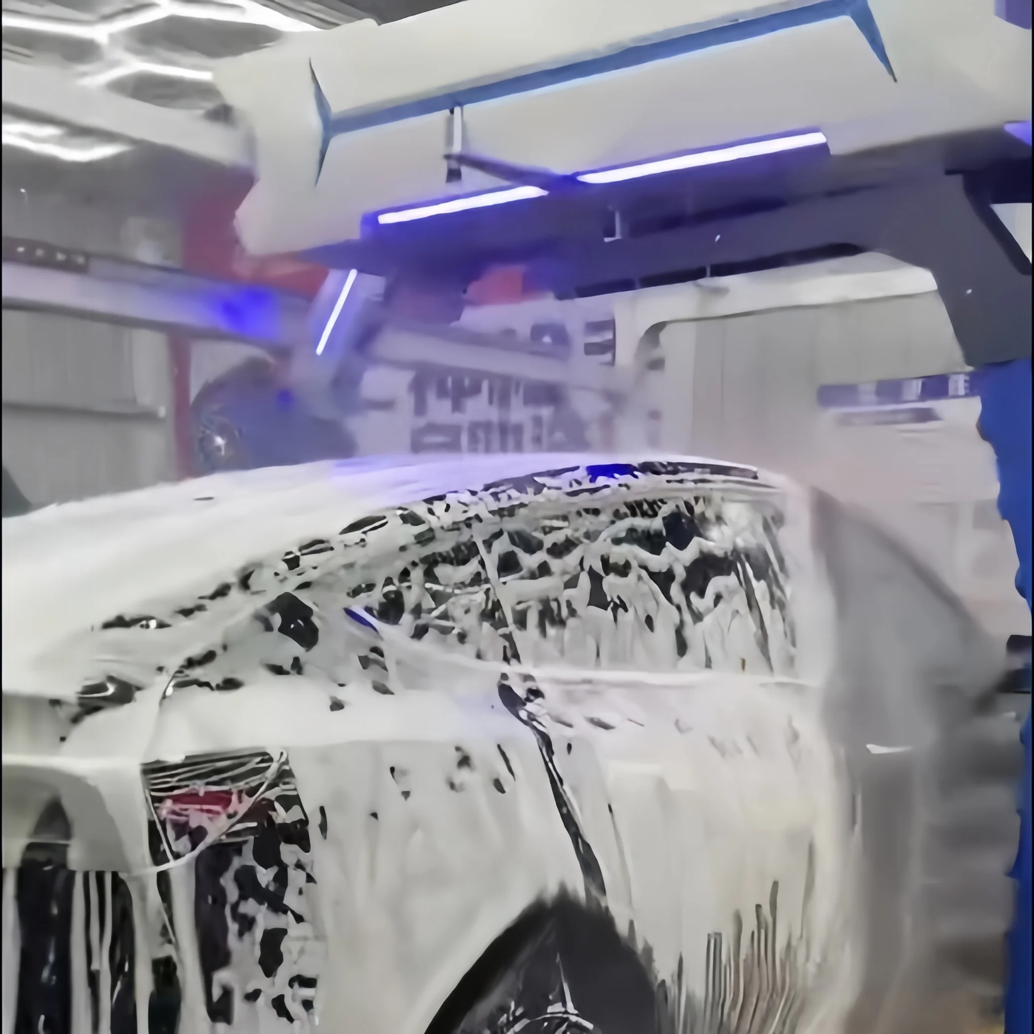 Smart Operation Commercial Car Wash Machine with Air-drying System Auto Cleaning Equipment Optional Water Circulation System