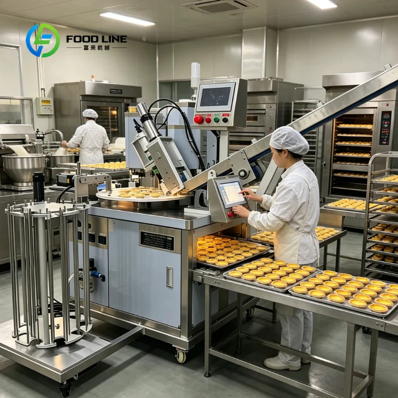 Customized Fully Automatic Hand-Imitating Fluted Egg Tart Shell Fomring Making Machine Tartlet Shell Press Production