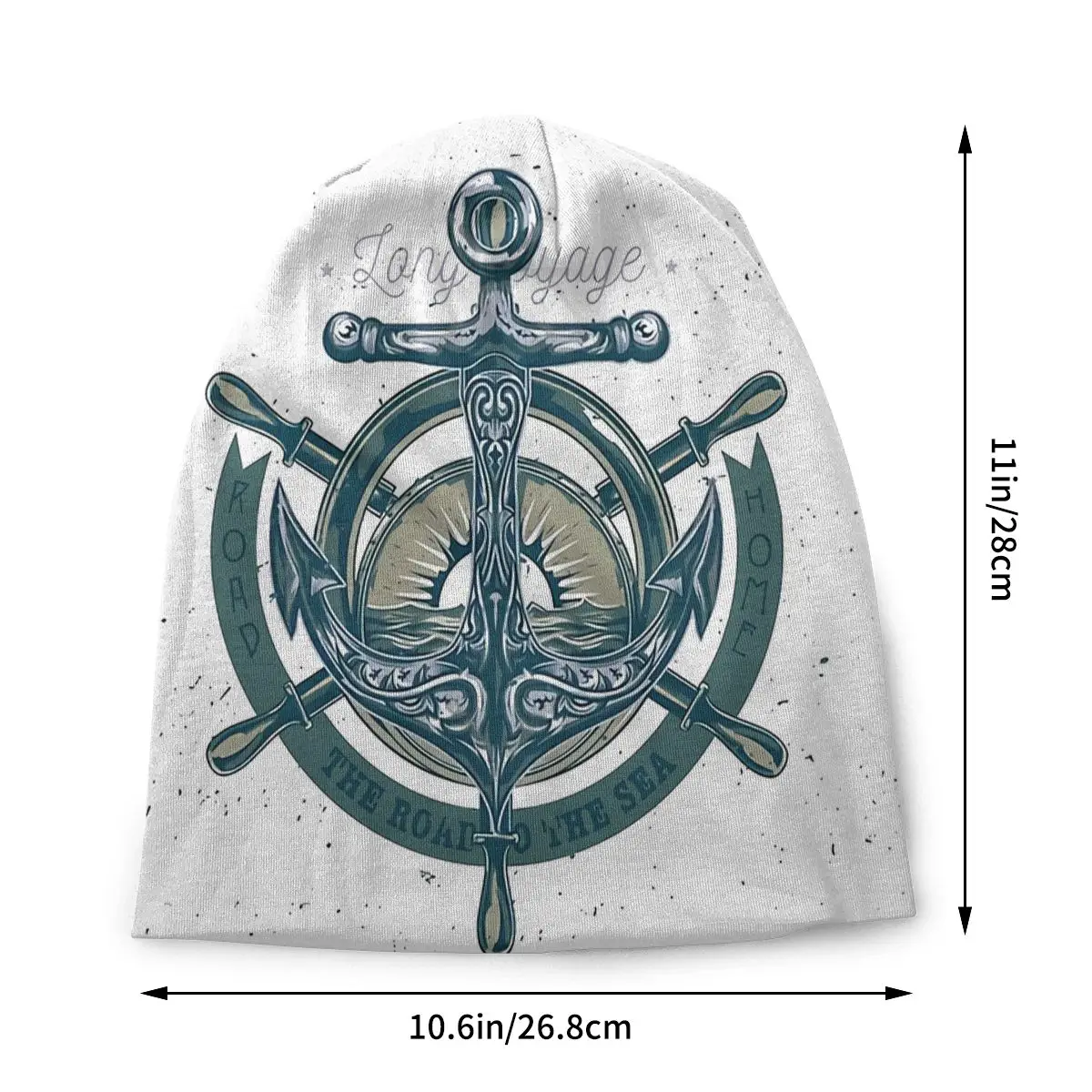 NAUTICAL Anchor Unisex Bonnet Thin Windproof Hats Skullies Hat Breathable Caps