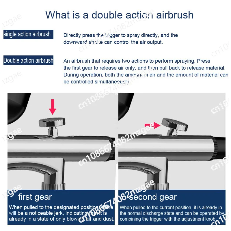 

Портативный аэрограф-набор двойного действия и мини-набор для рисования и макияжа
