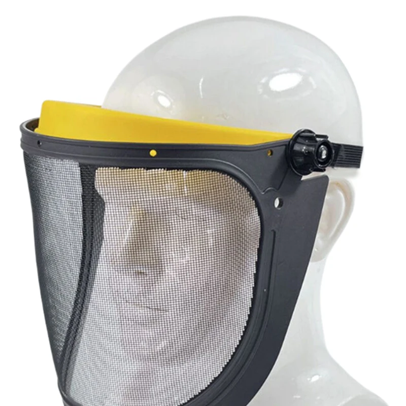 1pc motosserra capacete protetor silvicultura seguro protetor facial motosserra seguro capacetes protetor facial para registro cortador de escova