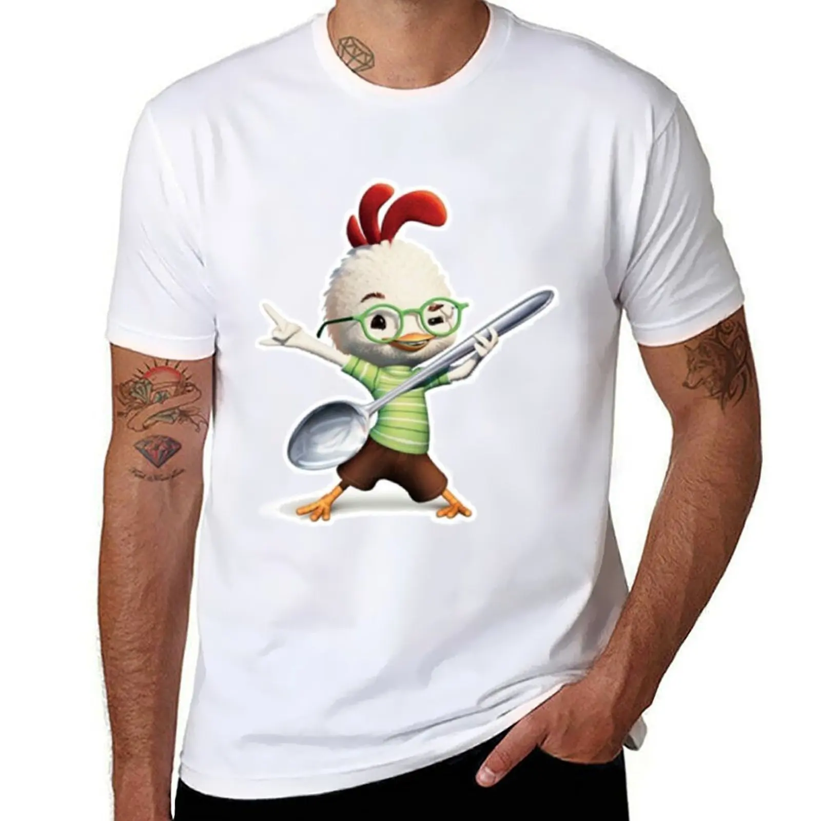 Chicken Little Dancing T-Shirt t shirts for man graphic vintage t shirts with prints T-Shirt