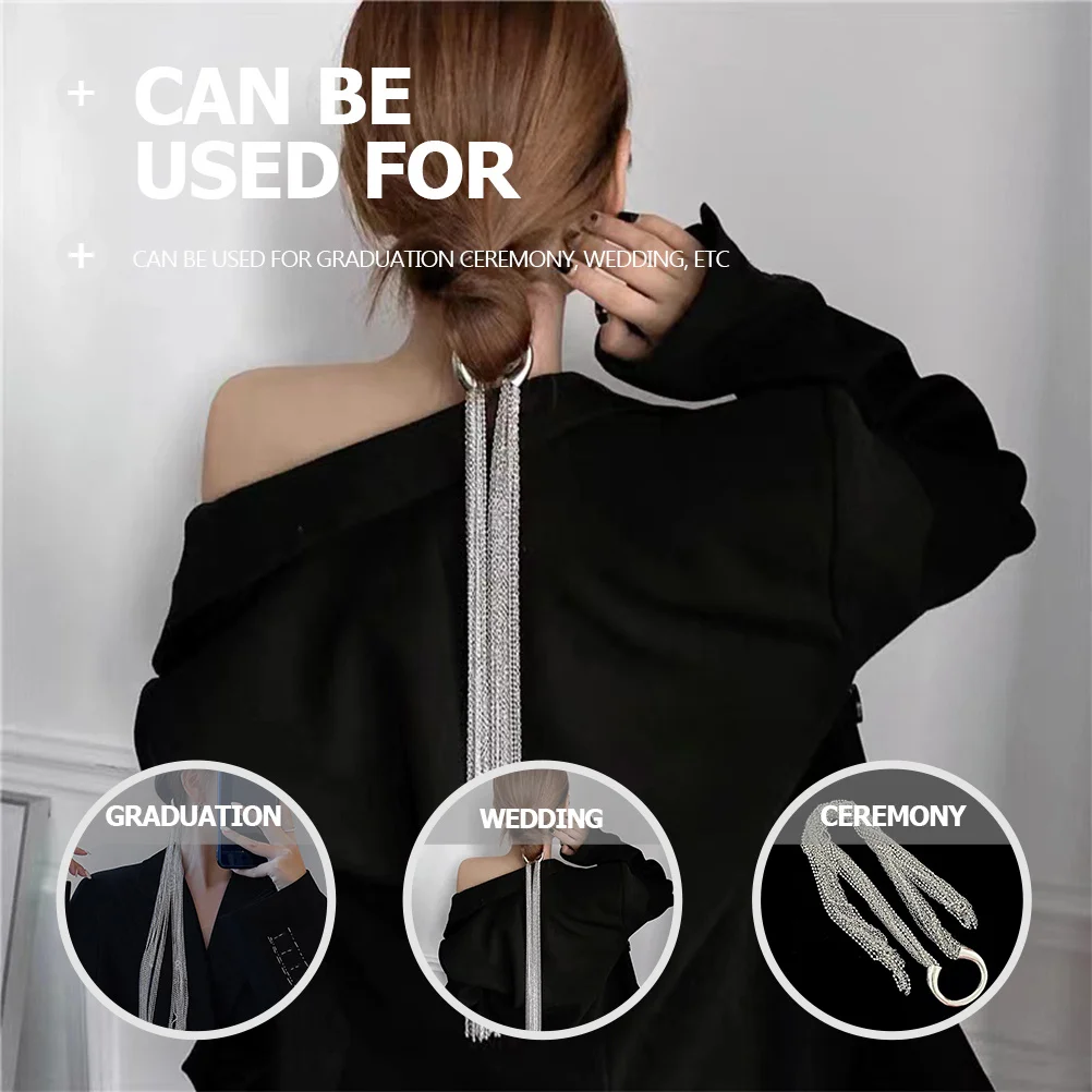 

Tassel Hairband Long Chain Tassel Hair Jewelry Lightweight Hair Accessories for Party Festival Wedding Prom Photo Shoot