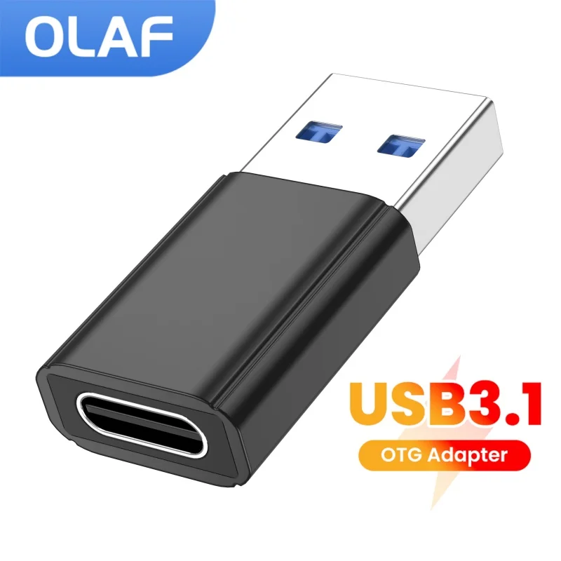 Mini USB3.1 OTG Adapter 10Gbps Data Transfer Fast Charging USB Male/Female To Type C Converter for iphone 15 16 17 Samsung