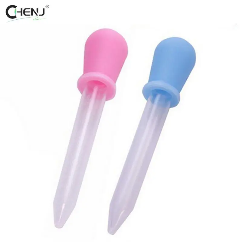 azul 5ml claro pequeno silicone medicina de alimentacao de plastico liquido olho orelha graduada pipeta conta gotas para material de laboratorio escolar rosa 01