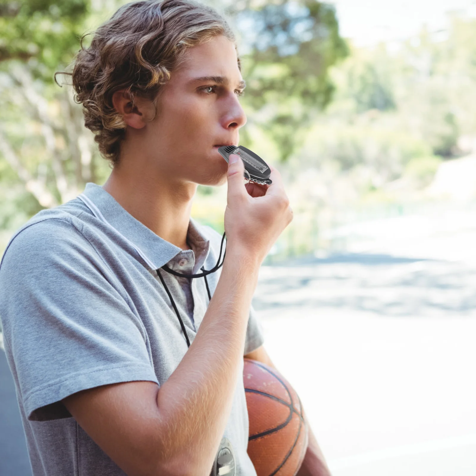 

Compact Four in One Featuring Whistle Compass Magnifying Glass Thermometer for Outdoor Activities Emergency