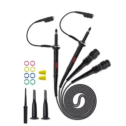 Cleqee di alta qualità P2000 serie DC-60MHz ~ 200MHz oscilloscopio sonda per Tektronix HP X1/X10 P2060 P2100 P2200 BNC Test Lead kit