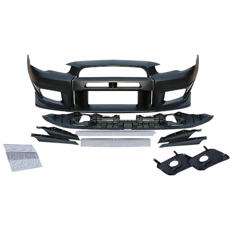 

Automotive parts Car bumpers For Mitsubishi lancer 2009-2015 Upgrade To GTR Style Front bumper assembly