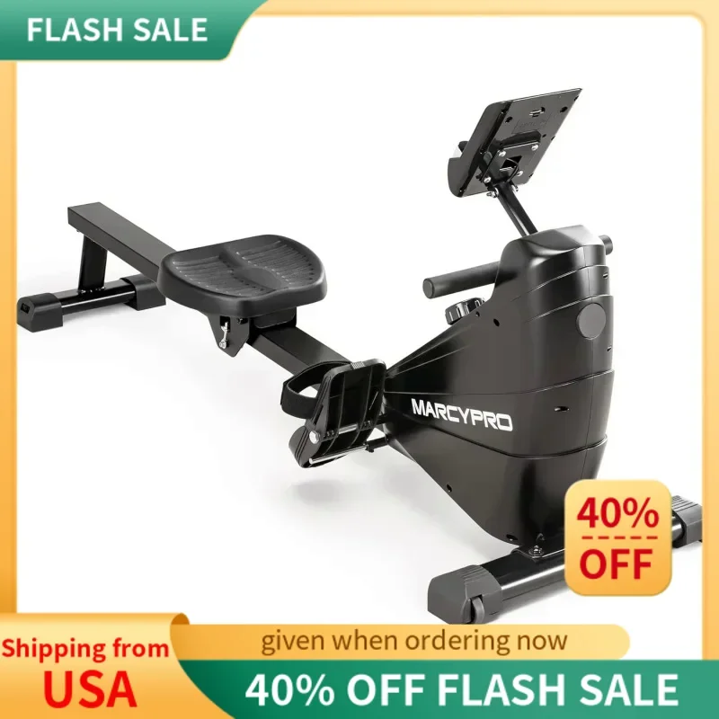 

Compact 8-Level Adjustable Magnetic Resistance Rowing Machine with Transport Wheels