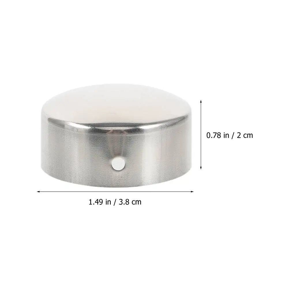 2Pcs 38mm PVC Handrail End Caps Fittings for Stair Pipe Plugs Accessories Metal Tube Protectors Durable Smooth Finish