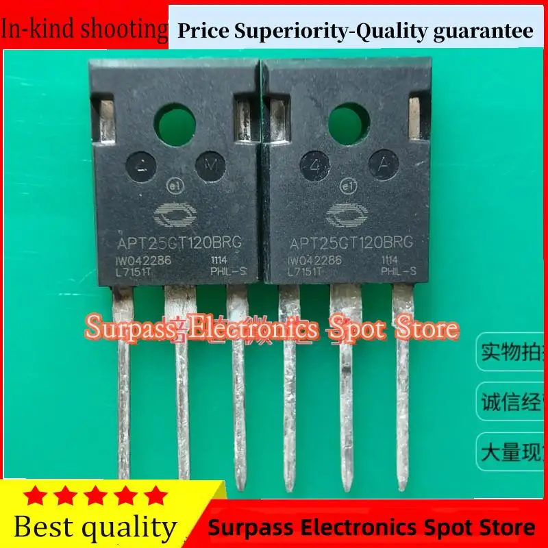 

10PCS-100PCS APT25GT120BRG TO-247 1200V 54A IGBT Price Superiority-Quality guarantee