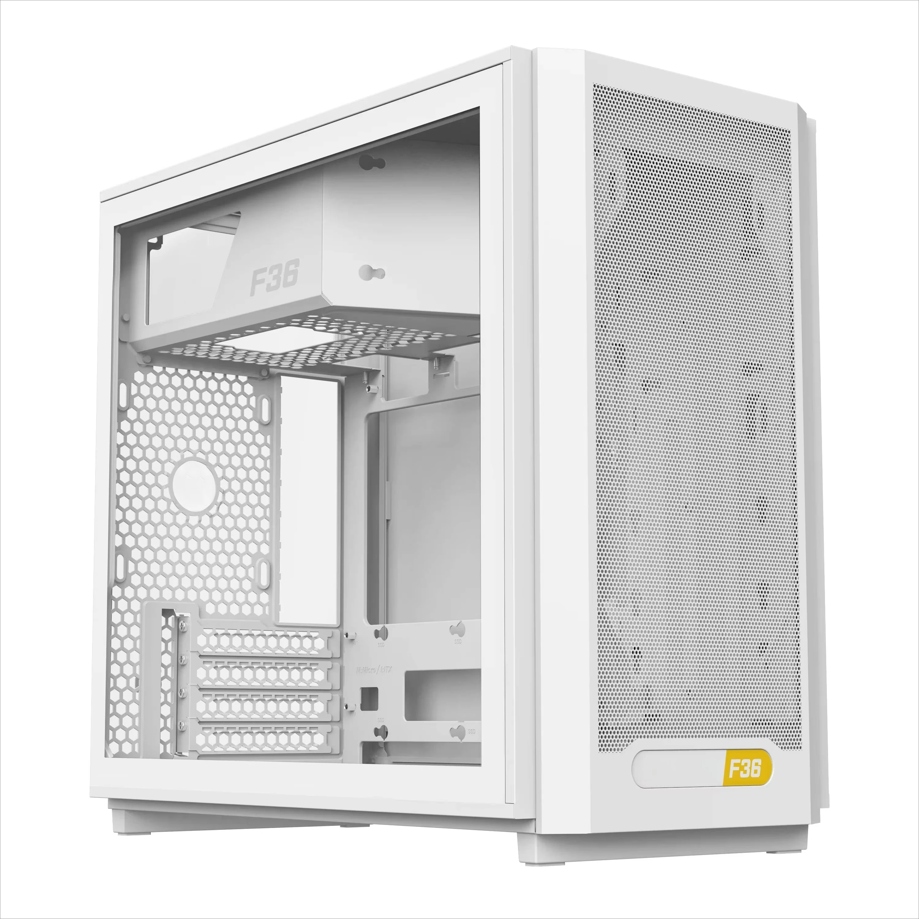 High‑Airflow M‑ATX Empty Chassis, Short Air Duct Layout, Compatible With 280mm Water‑Cooler and 165mm Height Air Cooling