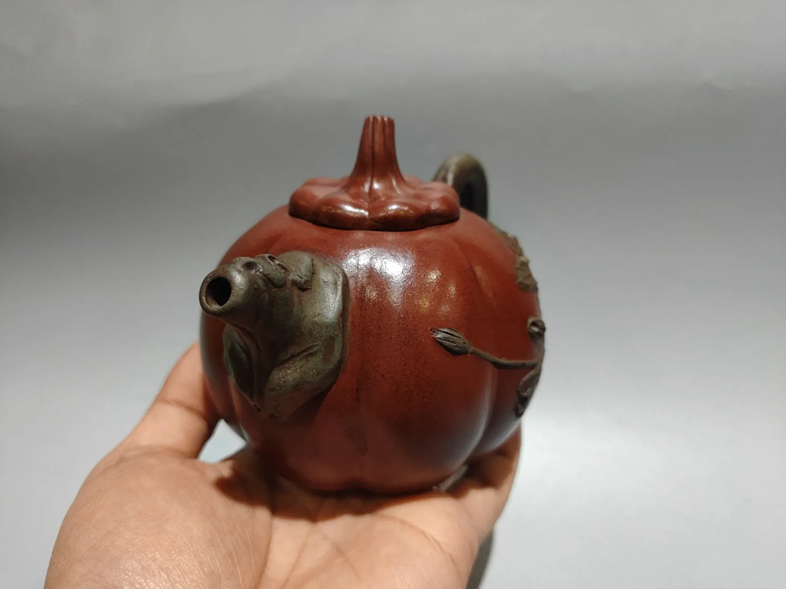 Chinese Yixing Zisha Clay Handmade Exquisite Pumpkin Teapot 30533