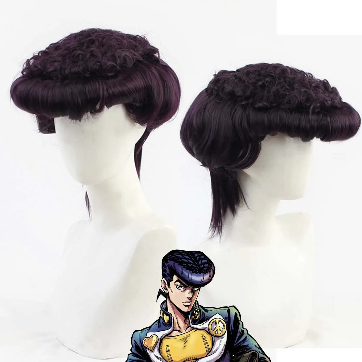 

Men JoJo's Bizarre Higashikata Josuke Cosplay Heat Resistant Hair Wig
