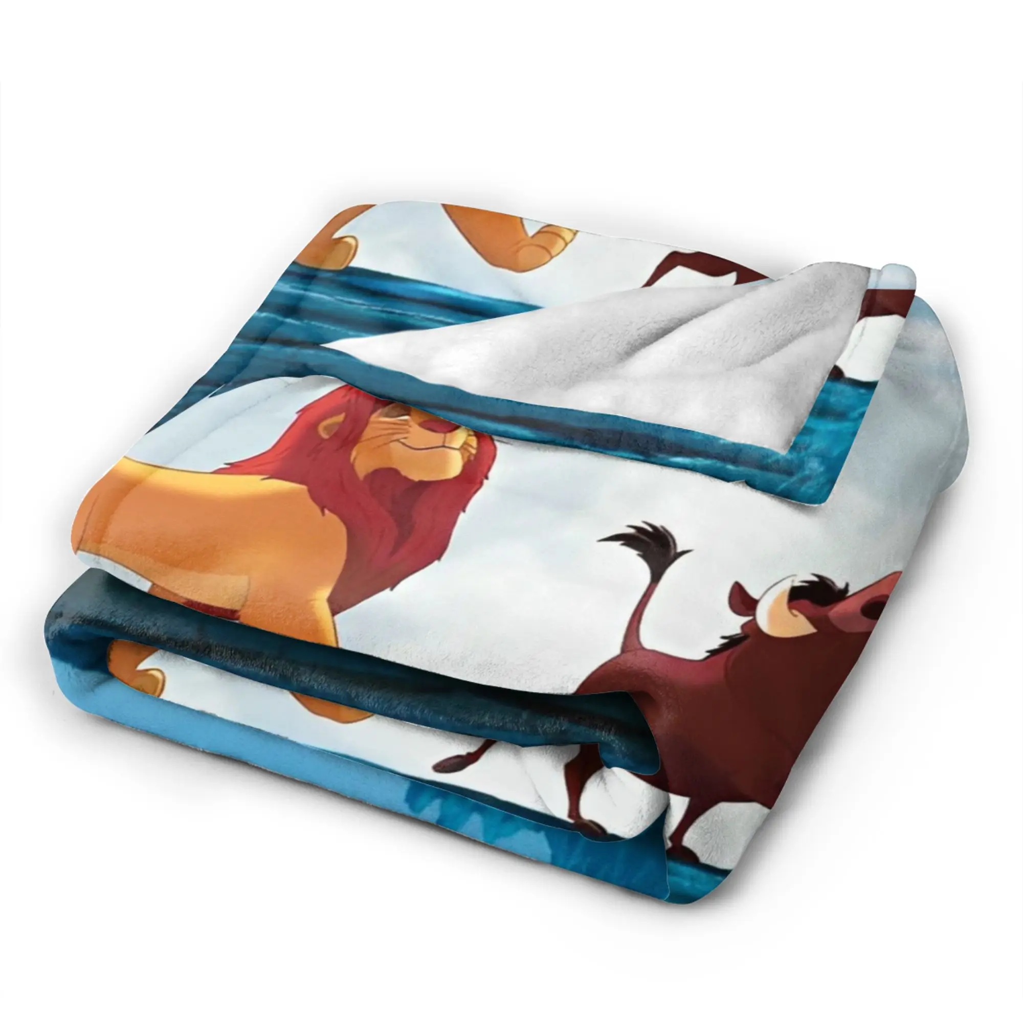 هاكونا ماتاتا- بطانية صوف الأسد الملك مضحك الكرتون موضة رمي بطانية للمنزل 150*125 سنتيمتر لحاف ، #5