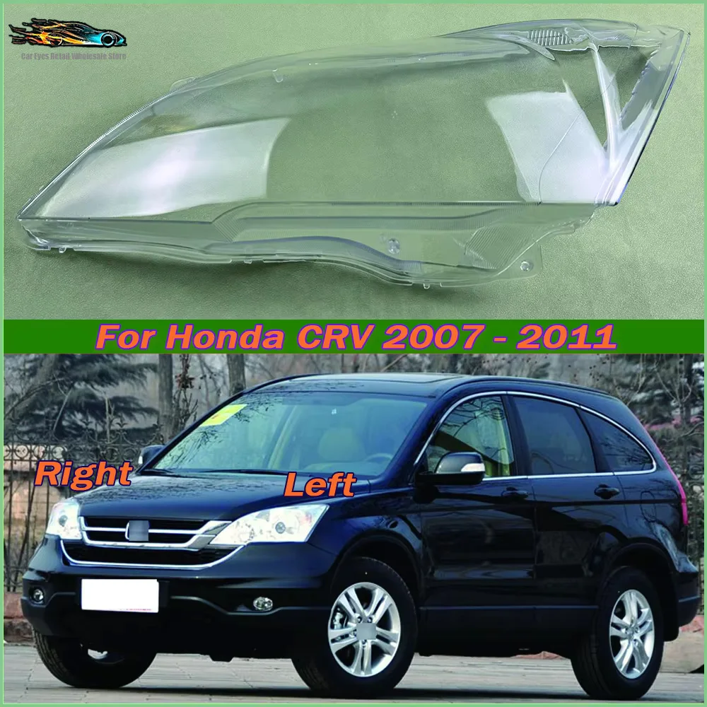 For Honda CRV 2007 2008 2009 2010 2011 Car Accessories Headlight Cover Headlamp Shell Transparent Lampshade Case Lens Plexiglass