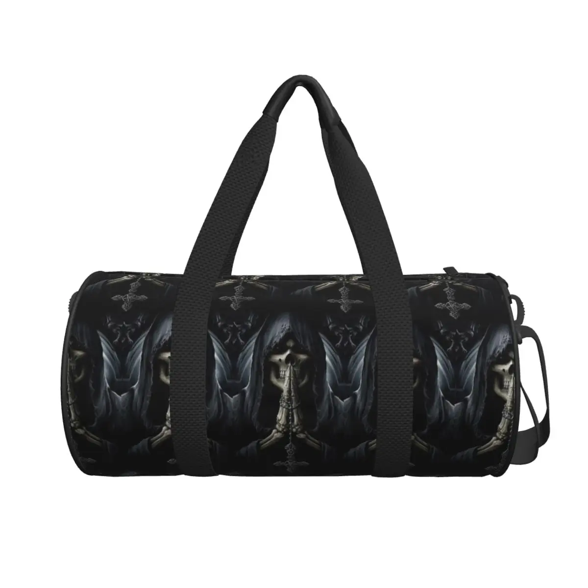 

Santa Muerte Saint Death Goth Mexican Muertos Skull Large Duffle Gym Bag Waterproof Duffle Travel Bags Handbags Fitness bag