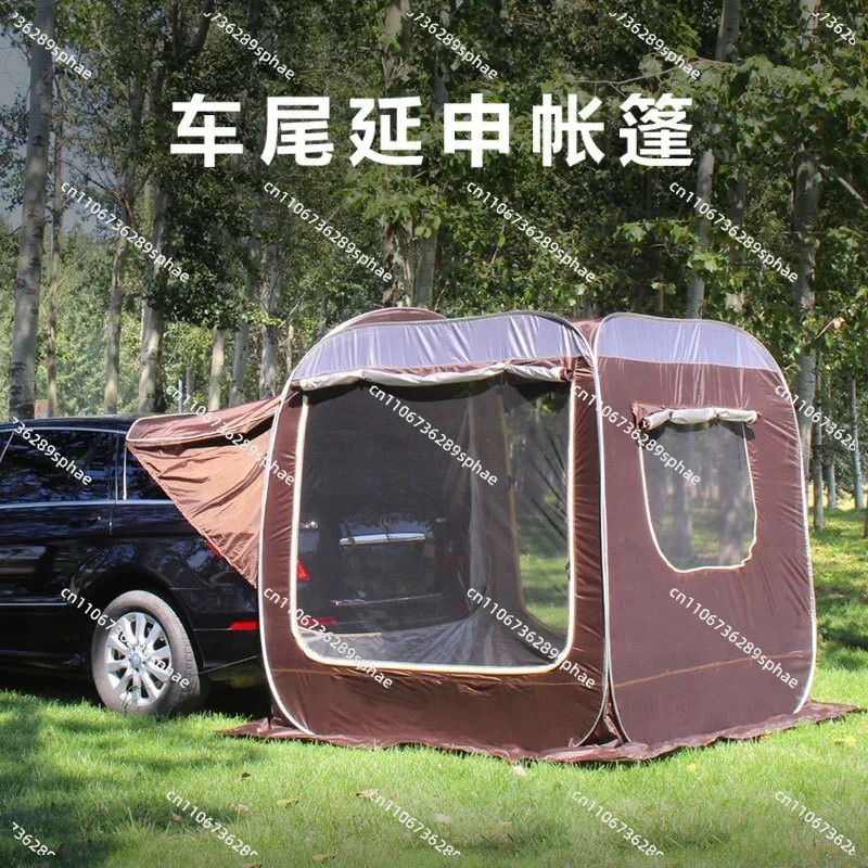 Extended tent at the rear of the car Automatic tent on  side of the car Free of construction Quick opening awning