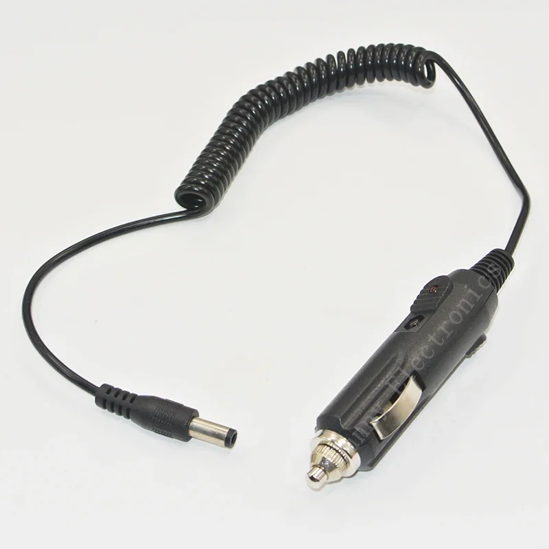 Portable 12V Car Cigarette lighter plug cable with DC 5.5mm*2.5mm male connector for car charger Extension Cable Socket Cord