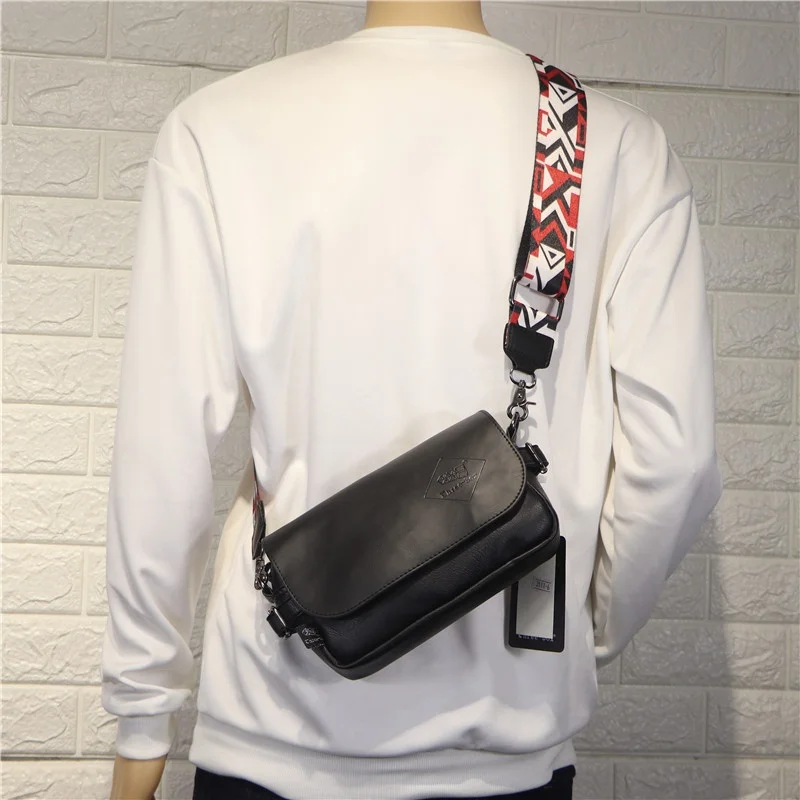 

Teebox Korean Japanese Sle Leather oulder Bag ex Crossbody Small Bapa Cowhide Leather Men's Single oulder Bag