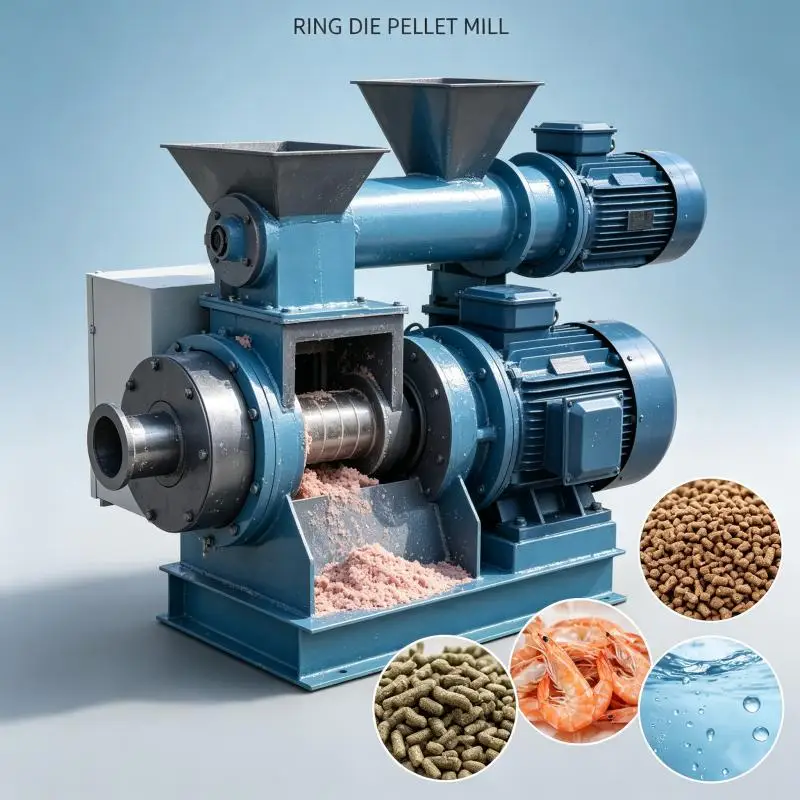 Ring Die Pellet Mill Industrial Wood Pellet Machine Biomass Sawdust Rice Husk Corn Stalk Straw Processing