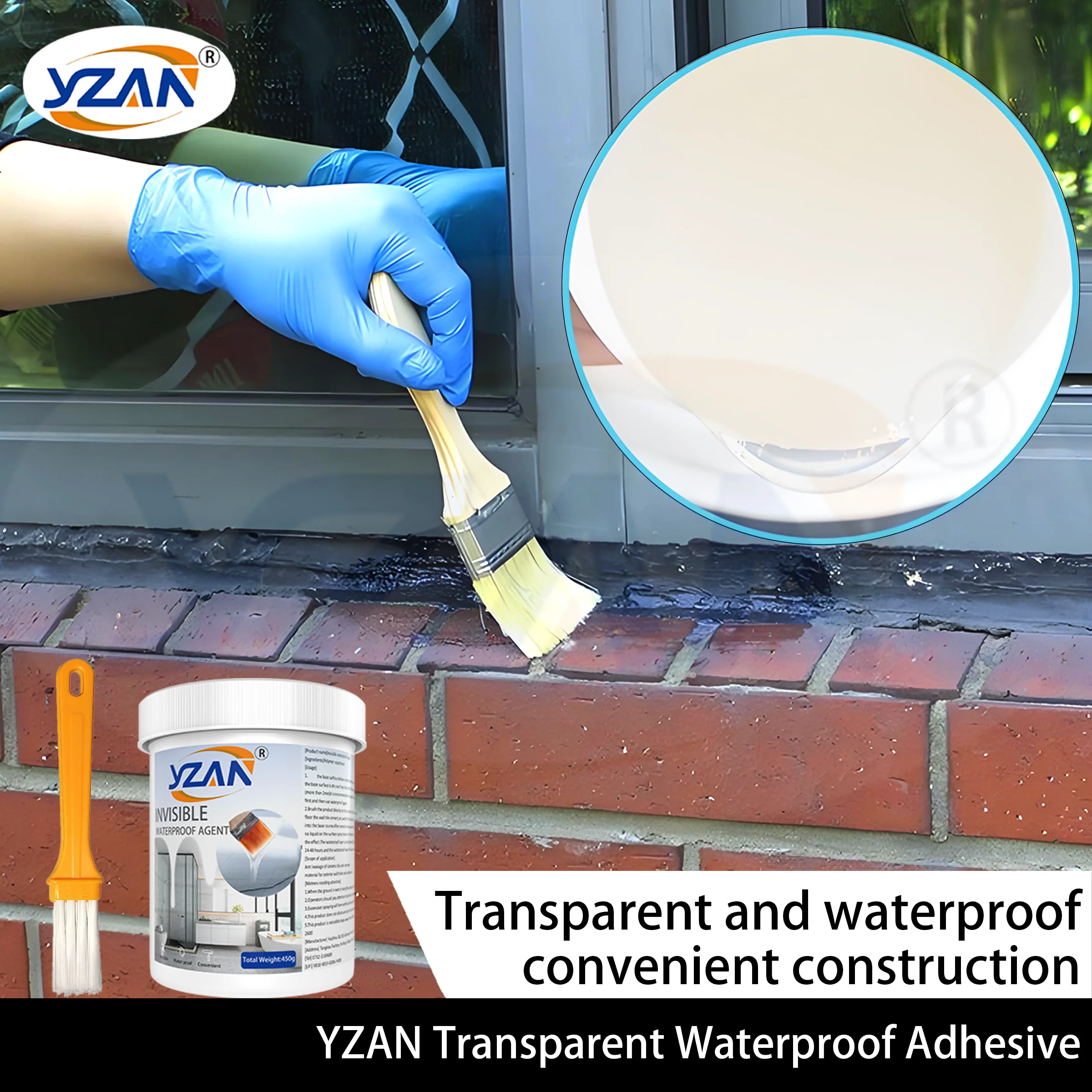 Transparent Waterproof Coating Adhesive, No Leak Invisible Glue, Super Sealant, Toilet Repair Tool, Nano Repair Glue for Home, Ceiling, Bathroom