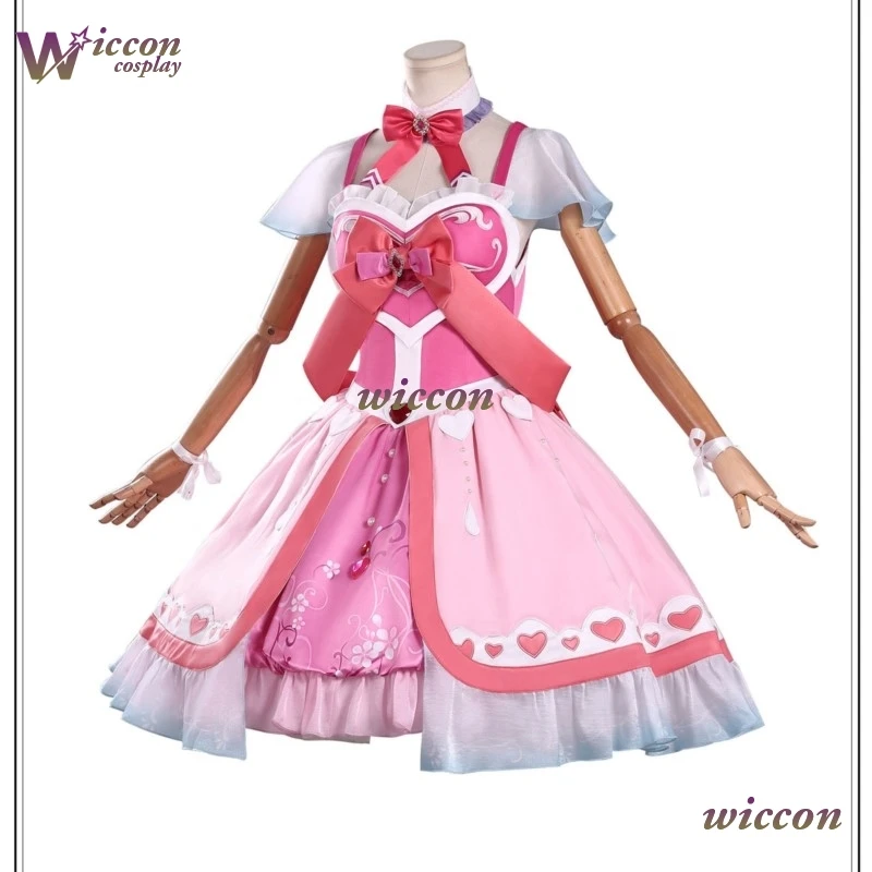 YesOk Night Lolita Yeloli Cosplay Dress White Floral Lace Trim Sheer Sleeves Elegant Fairy Princess Gown Halloween Party Lolita