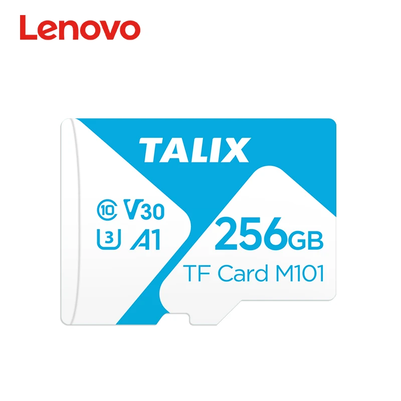 Lenovo TALIX TF-kaart 32GB 64GB 128GB 256GB 512GB Class10 V30 A1 Micro SD-kaart Hoge Snelheid Geheugenkaart voor Telefoon Camera Drone