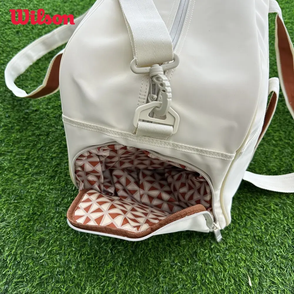 Wilson 2025 Roland Garros Session Small Duffel Bag Vintage Tennis Racket Backpack Clothing Bag Accessories Bag for Men and Women