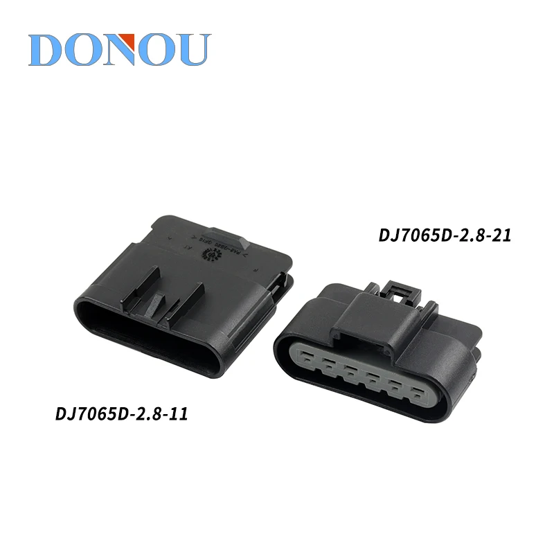 Car Connector DJ7062Y-2.8-11/21 6-Pin Plug Wiring Harness Plug-In 13521467 15326640 for Vehicle Electrical System