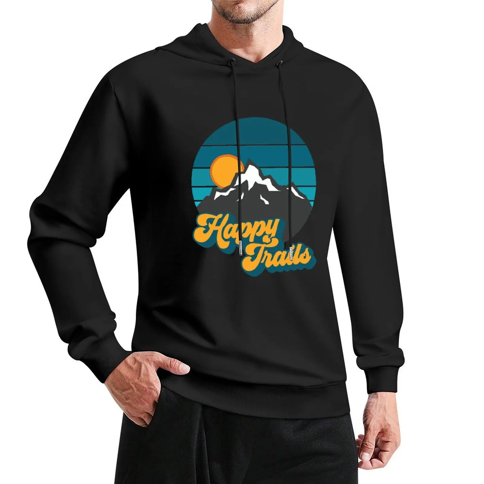 

Happy Trails - Outdoor Love Pullover Hoodie men clothing anime clothes hooded shirt japanese hoodie