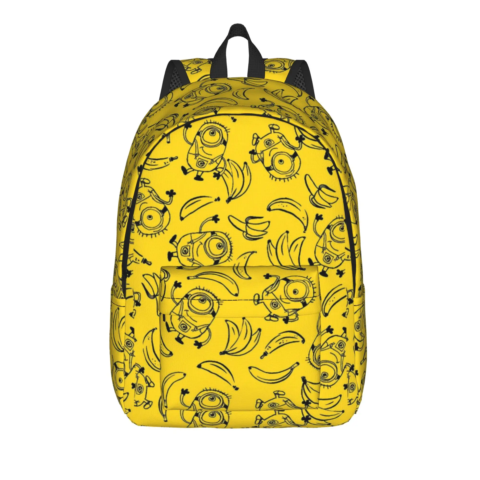 Cartoon M-Minions Print Backpack  Kawaii Backpacks Youth University Pattern School Bags Custom Rucksack