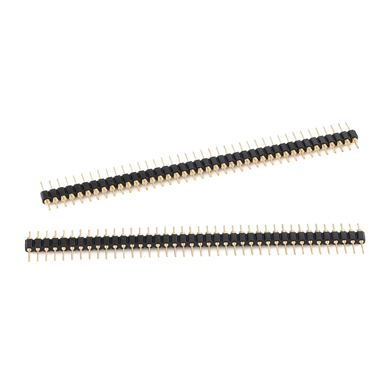 5 szt./1 szt. 2.0mm/2.54mm 1*40p 2x40P Okrągłe Otwory Igłowe Żeńskie Złącze Szeregowe Jedno- i Dwurzędowe Pozłacane Cynowane — zdjęcie 5