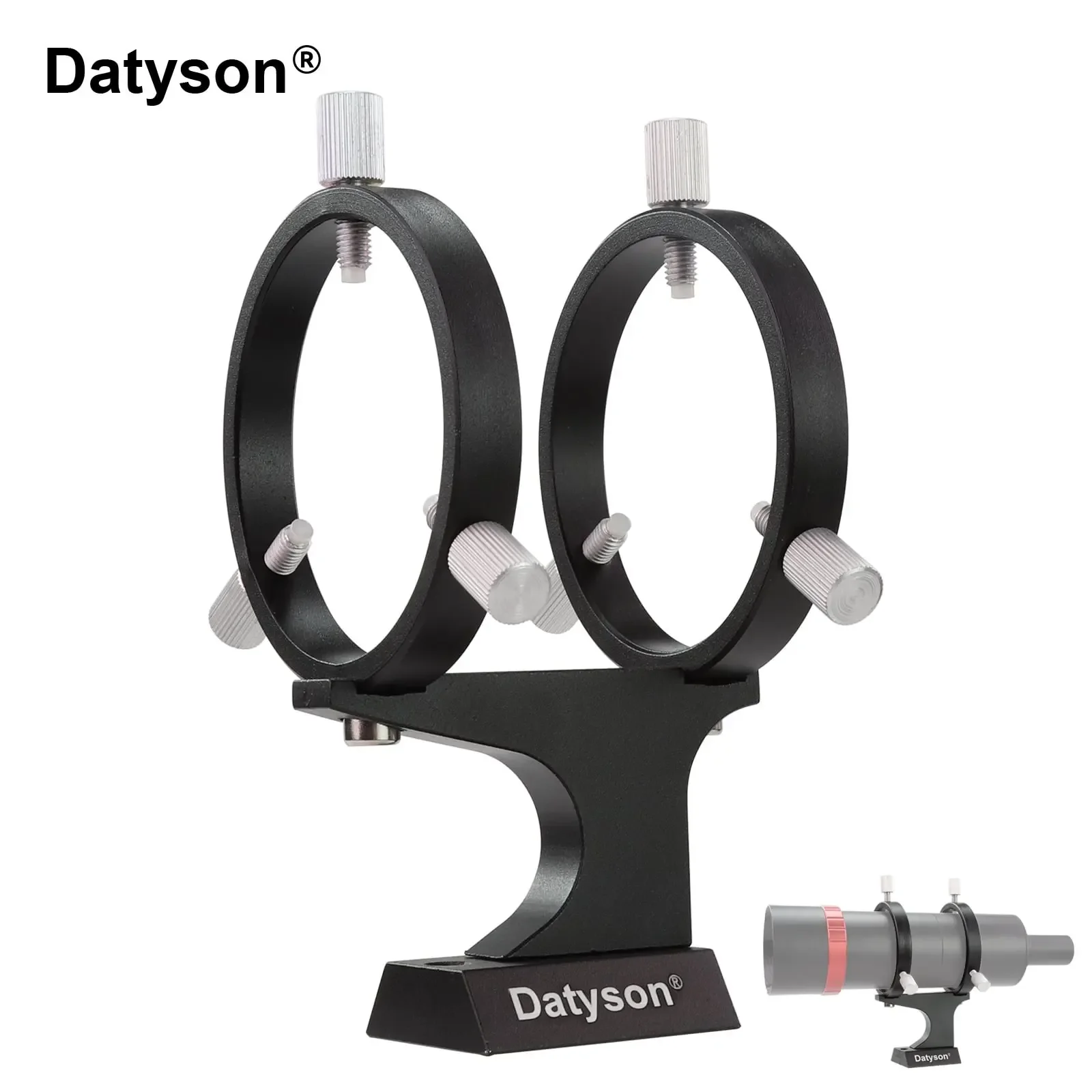 

Datyson 5P9913C All-Metal Adjustable Finder Scope Mounting Bracket with 42-58mm Fixing Ring for Astronomical Telescope