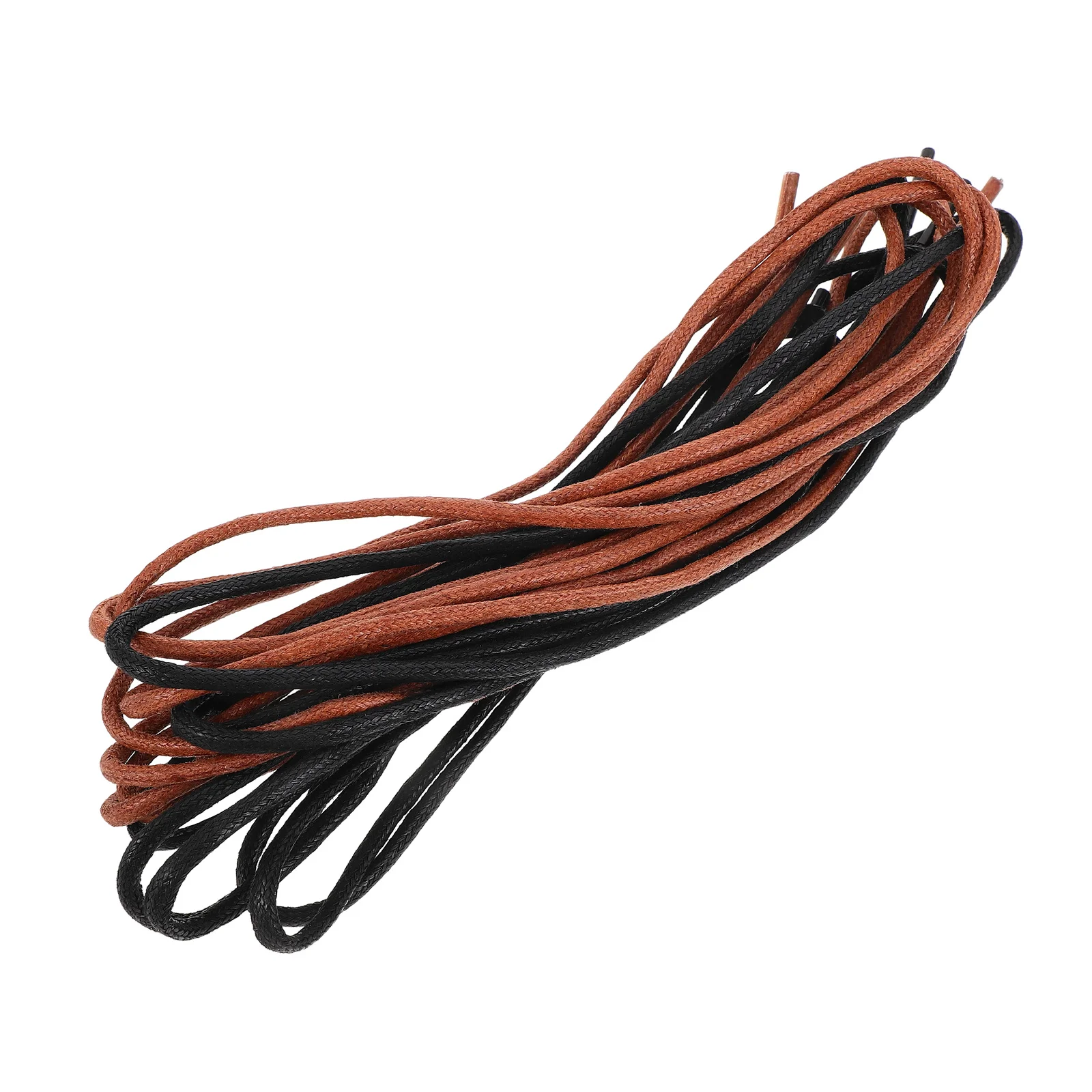 

Waxed Shoelaces For Boots Heavy Duty Round Cotton Laces Replacement Boot Strings Men Women Dress Shoes Hiking Work Durable