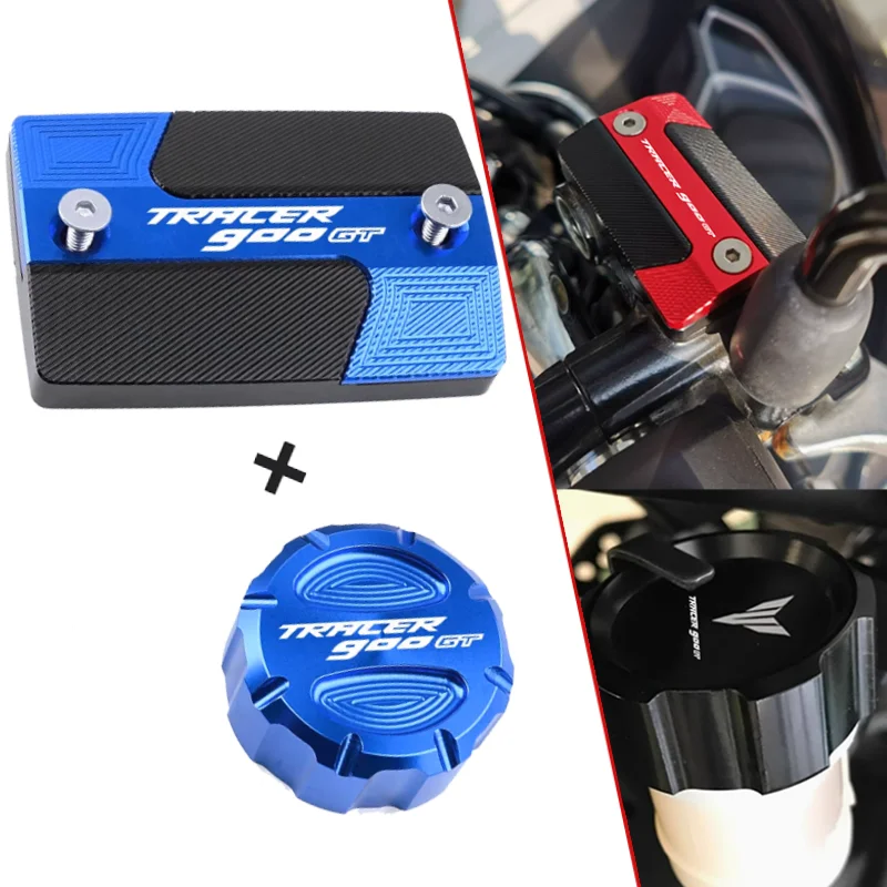 

For Yamaha TRACER 900 GT tracer 900gt Motorcycle CNC Front & Rear Brake Fluid Cylinder Master Reservoir Cover Cap