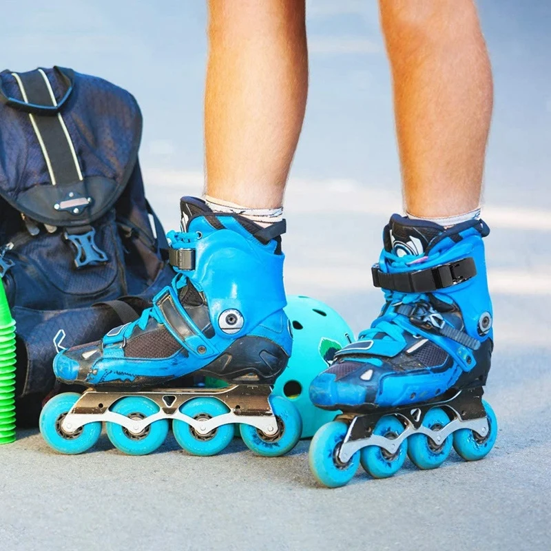 Remplacement de la sangle de patin à roues alignées, chaussures de patinage, sangle d'énergie, boucles, vis, hommes, femmes, enfants, 2 jeux