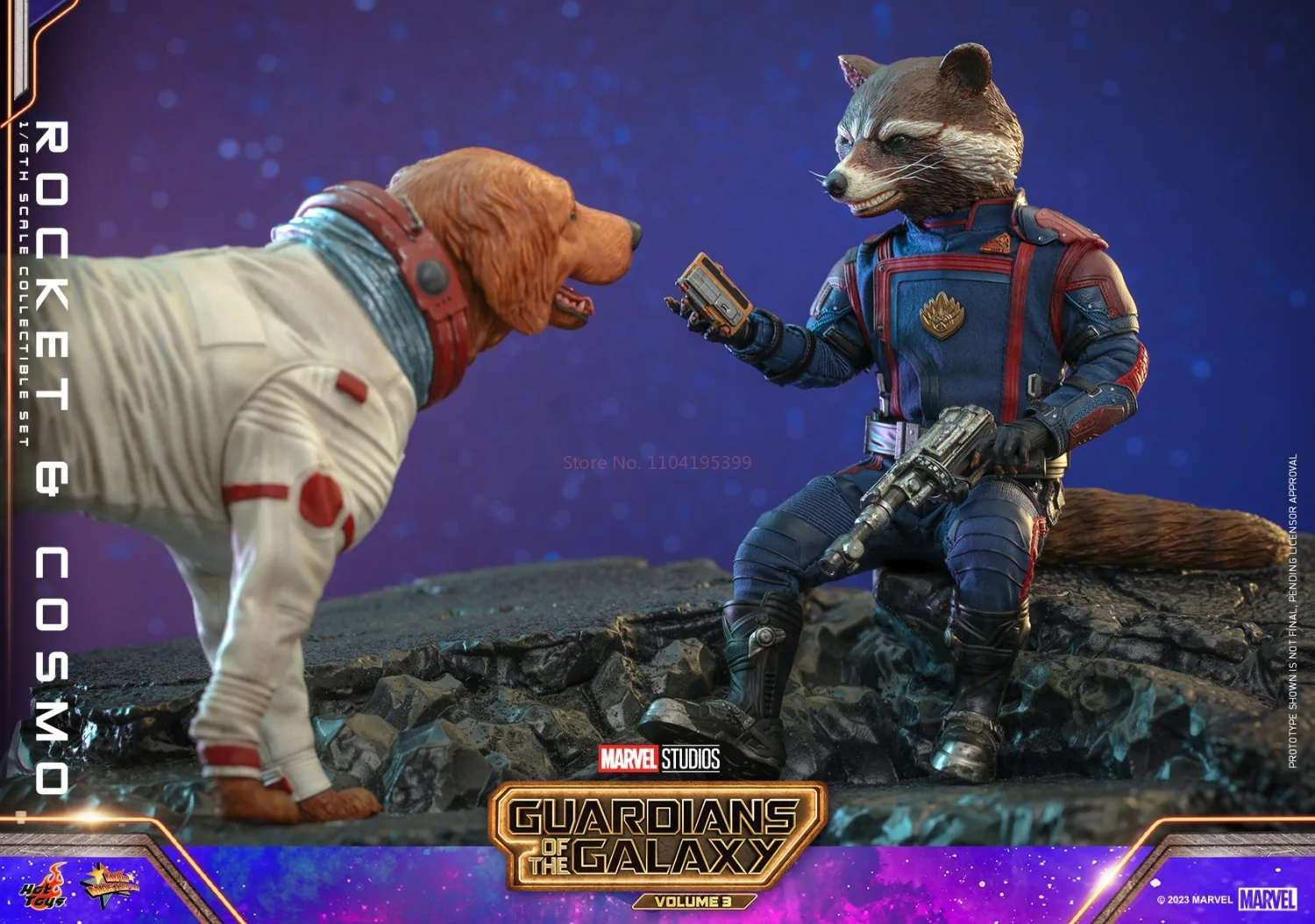 Em estoque genuíno HOTTOYS HT MMS708 MMS548 Galaxy Guardians 3 Rocket Raccoon Cosmo Action Figure Model Toys