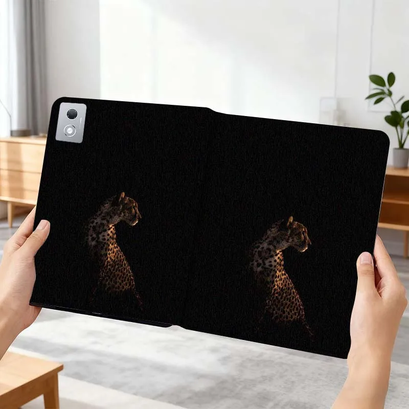 

Leopard Face Portrait For Lenovo Xiaoxin Pad Pro GT plus 8.8 11 10.6 Y700 Y900 Go 8.8 Tab K11 10 P11 Tablet Case