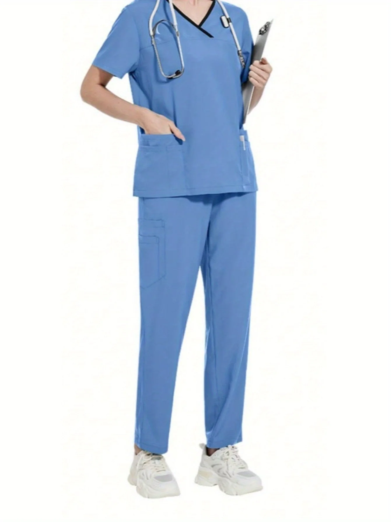 Sii il meglio vestito con abbinamenti ai colori Nuovi vestiti per il lavaggio delle mani Chic Uniformi per abiti da infermiera per uomini negli ospedali Cliniche dentistiche