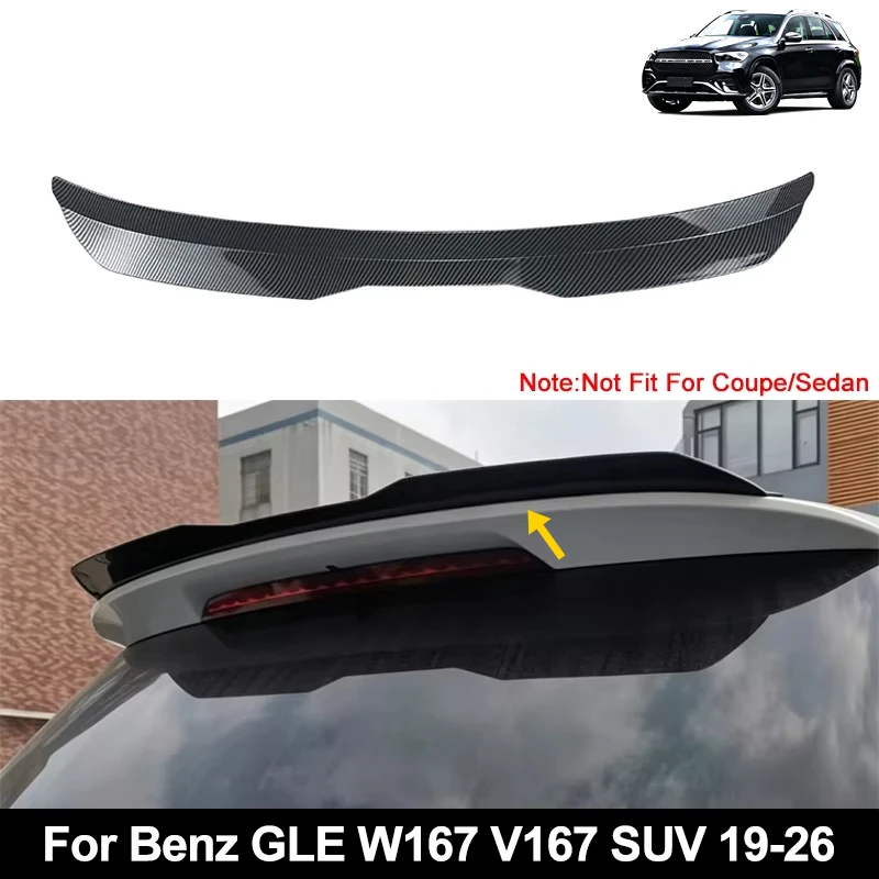 Rear Trunk Spoiler Roof Wing Racing Sport Splitter Exterior Part For Mercedes Benz GLE Class W167 V167 SUV 2019-2026 2020 2021