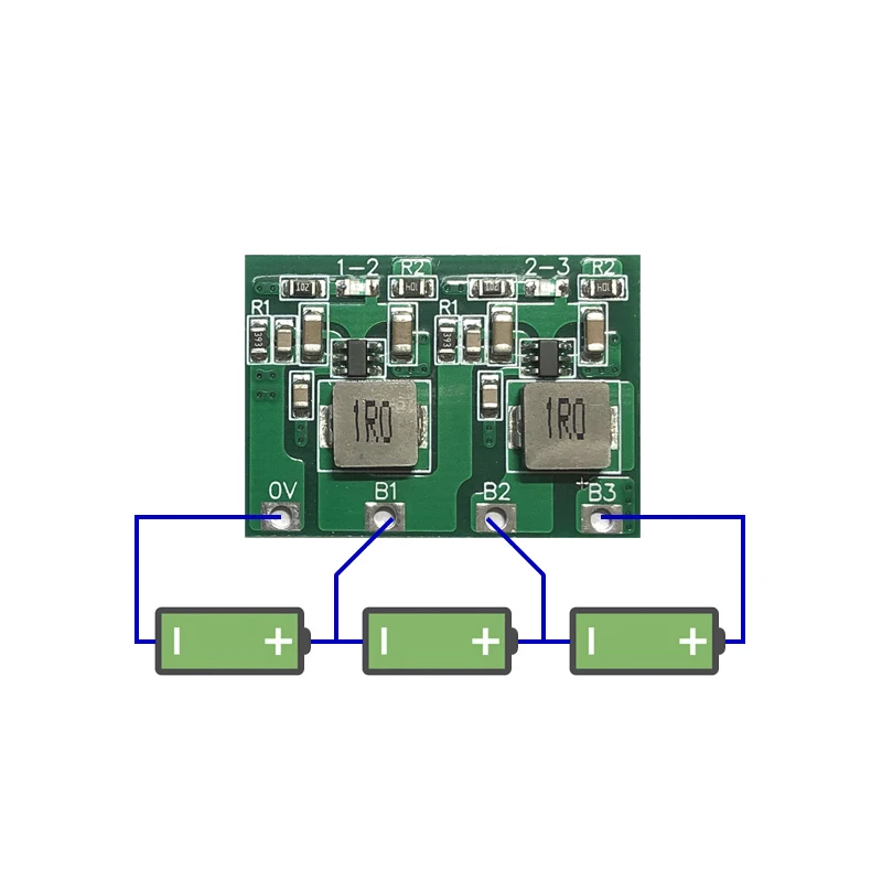 Imagem -04 - Bateria de Lítio 1.3a Balanceador de Transferência de Energia das Baterias da Placa do Equilíbrio Ativo para a Pilha Lifepo4 3.2v 3.7v de Bms Li-ion 2s 3s 4s