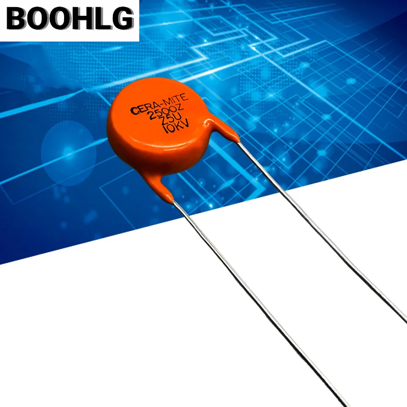 2 PCS CERA MITE 2500Z 10kv 10000v 222 2200pf 2.2nf capacitor cerâmico
