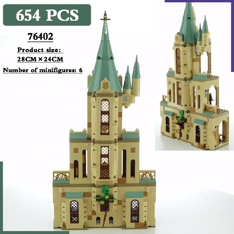 

76402 Brick Kit Dumbledore Office New 654pcs Magic Movie Model Fit Set Kids DIY Kids Educational Educational Toy Birthday Gifts