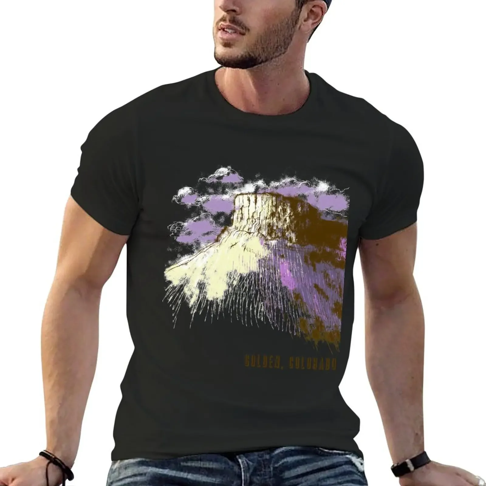 Castle Rock in Golden, Colorado T-Shirt anime tshirt vintage t shirts anime shirts men