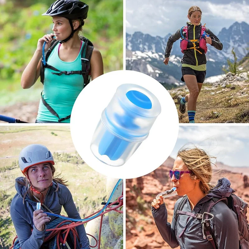 غمد بديل لصمام العض لحزمة ترطيب المثانة المائية، فوهة سيليكون لصمام العض للمثانة المائية باللون الأزرق