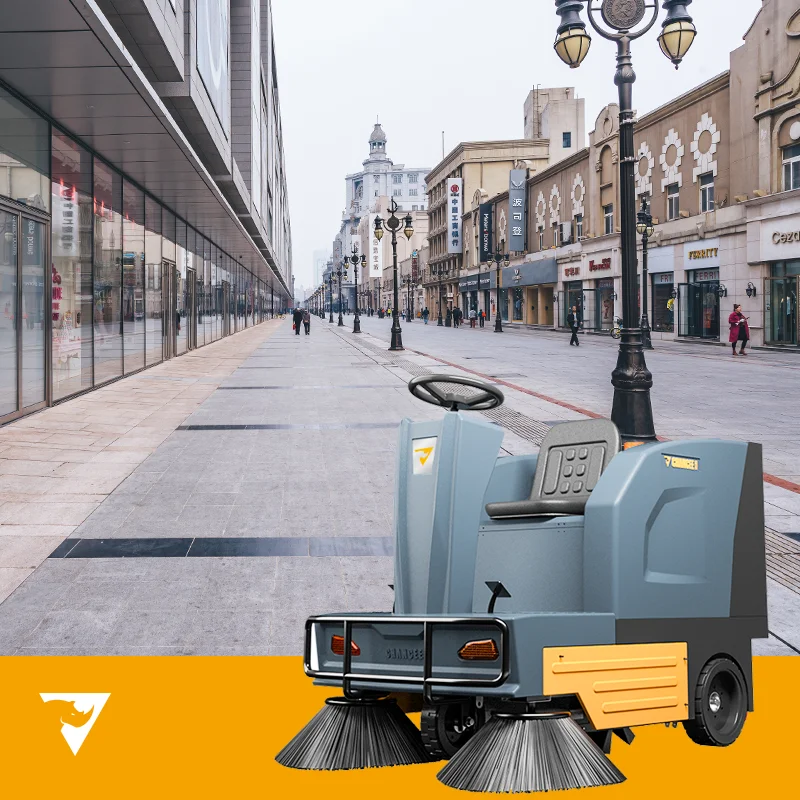 Chancee U135 Hot Sale Automatic Ride On Floor Scrubber Dryer Concrete Tile Cleaning Machine