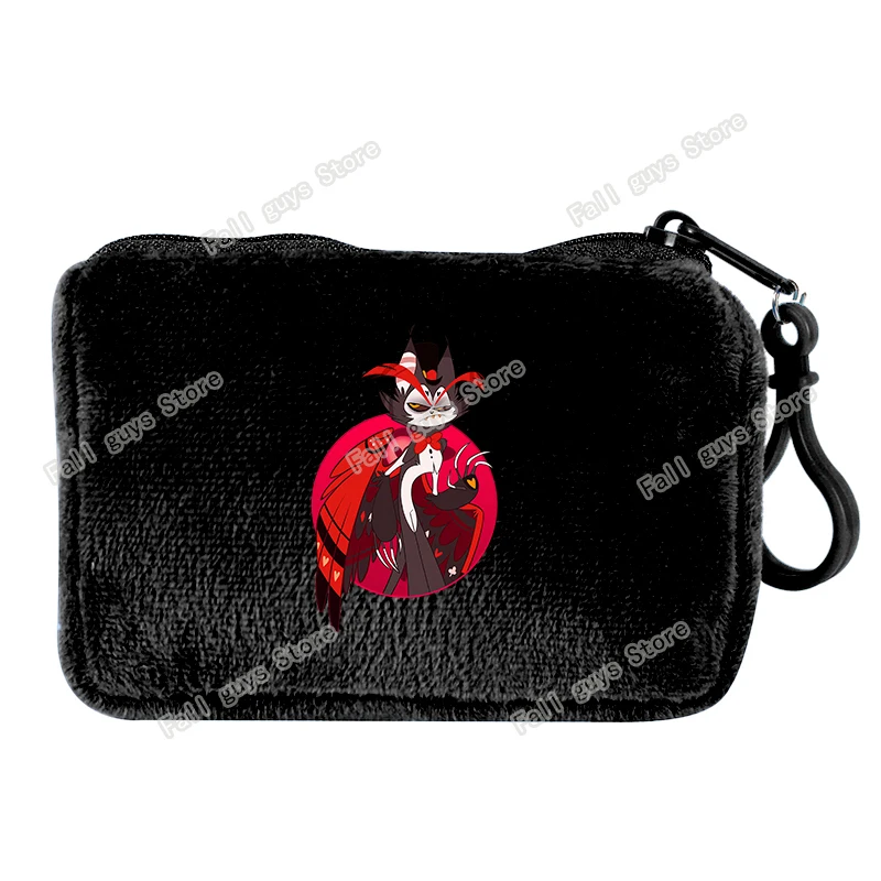 Hazbins Hotel Series Mini Wallet Cartoon Charlie Coin Purse Cute Square Storage Bag Kawaii Key Earphone Pouch Birthday Gifts view 5