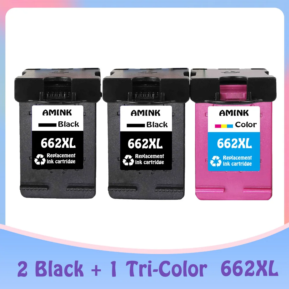 Replacement Ink Cartridge for HP662 662XL for HP 662 Deskjet 1015 1515 2515 2545 2645 3545 4510 4515 4516 4518 printer