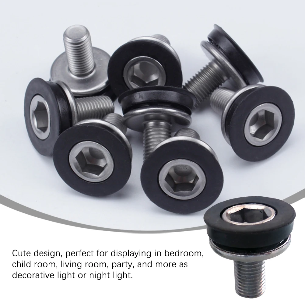 

Hexagon Square Hole M8 Thread Bike Crank Arm Fixing Bolts Socket Head Stainless Steel Waterproof Screws Anti Drop Glue Dust